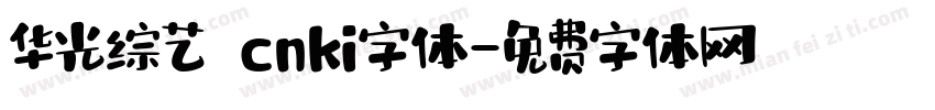 华光综艺 cnki字体字体转换